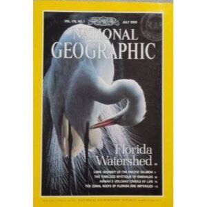 National Geographic  July 1990 Issue Florida Watershed Vol 178 No. 1